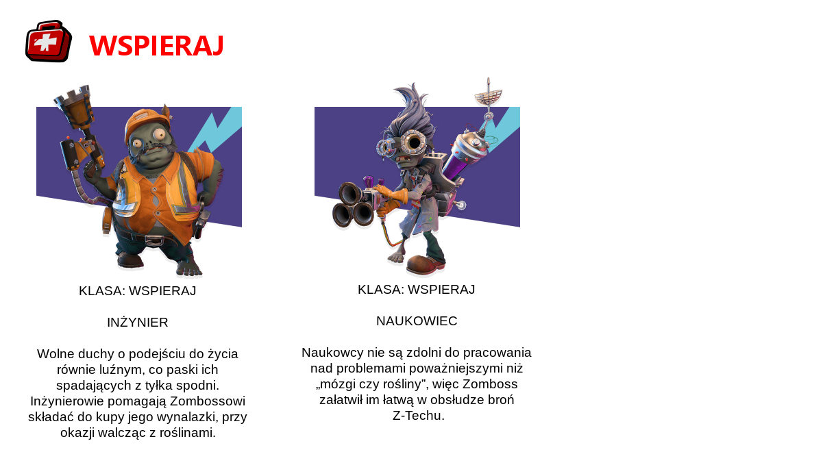 Wspieraj zombie