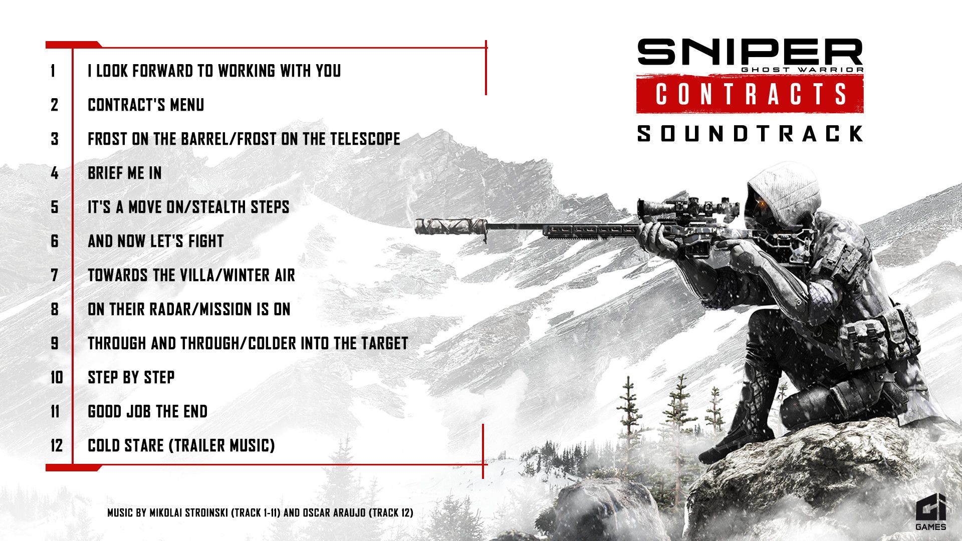Sniper Ghost Warrior Contracts - soundtrack/ścieżka dźwiękowa