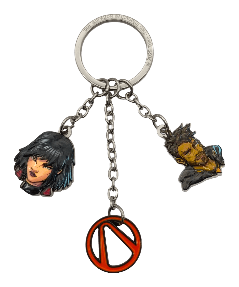 Borderlands 4 Vex & Rafa Keychain