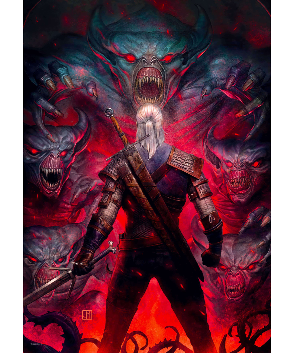 Comic Book Puzzle: The Witcher (Wiedźmin) Corvo Bianco (1000 elementów)