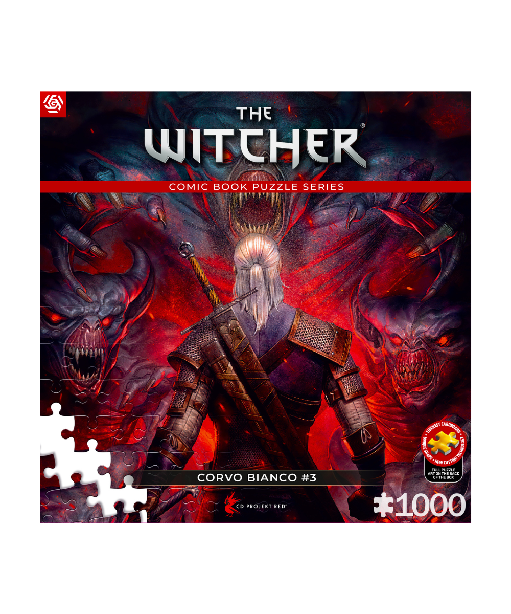 Comic Book Puzzle: The Witcher (Wiedźmin) Corvo Bianco (1000 elementów)