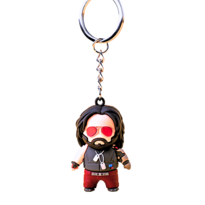 Cyberpunk 2077 Johnny Silverhand Good Loot 3D Keychain