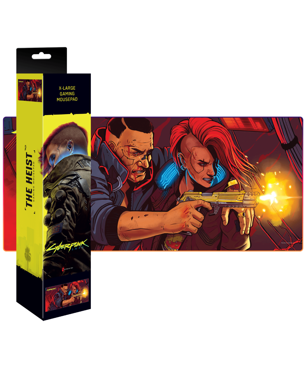 Cyberpunk 2077 The Heist RGB XL Podkładka Pod Mysz