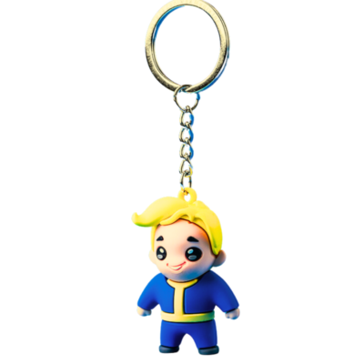 Fallout Vault Boy Good Loot 3D Keychain