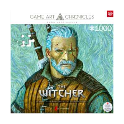 Game Art Chronicles Puzzle: The Witcher Geralt & Vincent van Gogh (1000 elementów)