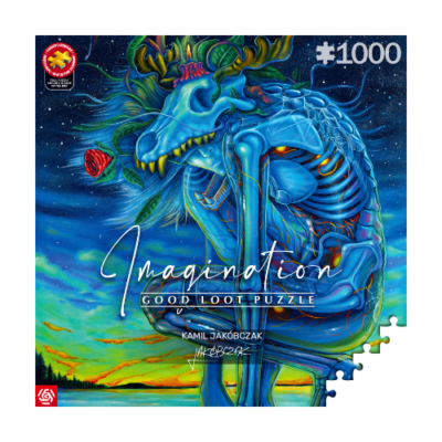 Imagination Puzzle: Kamil Jakóbczak Biały Wilk (1000 elementów)