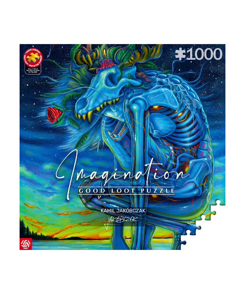 Imagination Puzzle: Kamil Jakóbczak Biały Wilk (1000 elementów)
