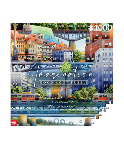 Imagination Puzzle: Tytus Brzozowski Warszawskie mosty (1000 elementów)