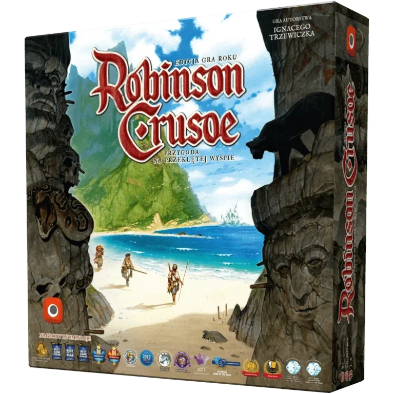 Okładka gry Robinson Crusoe: Przygoda na przeklętej wyspie